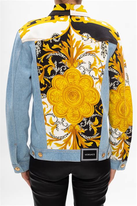 womens versace padded jackets|Versace denim jacket women's.